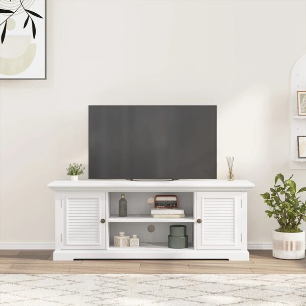 vidaXL TV Cabinet White Engineered Wood Medium TV Cabinet Rectangular