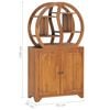 vidaXL Cabinet With Yin Yang Shelf Natural Teak