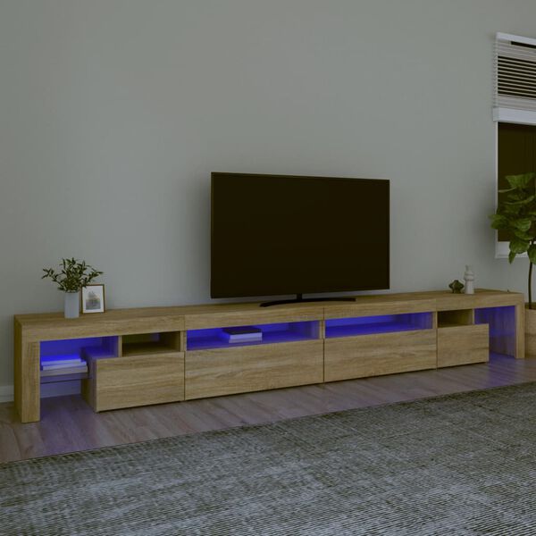vidaXL TV Cabinet Sonoma Oak Engineered Wood Large TV Cabinet