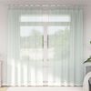vidaXL Voile Curtains with Loops 2 pcs Light Grey 55.1x88.6"