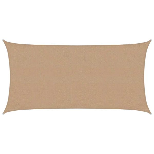 vidaXL Sunshade Sail 1.75 oz/ft² Taupe 9.8x19.7' HDPE