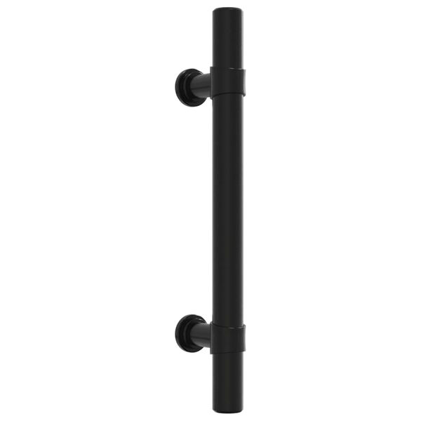 vidaXL Cabinet Handle Set of 10 Black Stainless Steel 5.9 In Length