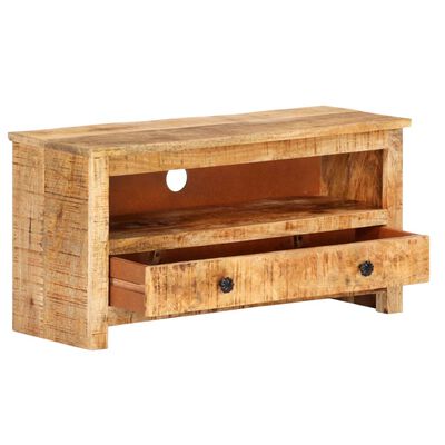 vidaXL TV Stand 31.1"x11.8"x15.7" Rough Mango Wood