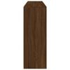 vidaXL Sideboard Brown Oak Engineered wood, Glass Medium Sideboard