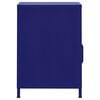 vidaXL Nightstand Set of 2 Navy blue Steel 13.8 in x 13.8 in x 20.1 in