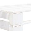 vidaXL Pallet Bench White Impregnated pine wood Medium Durable