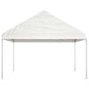 vidaXL Gazebo With Roof White PE (Polyethylene), Steel Large Durable