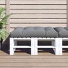 vidaXL Pallet Cushion Gray 100% polyester 47.2x31.5x4.7 in