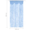vidaXL Macrame Curtain Blue 55.1x94.5" Cotton