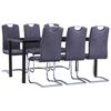vidaXL Dining Set Grey
