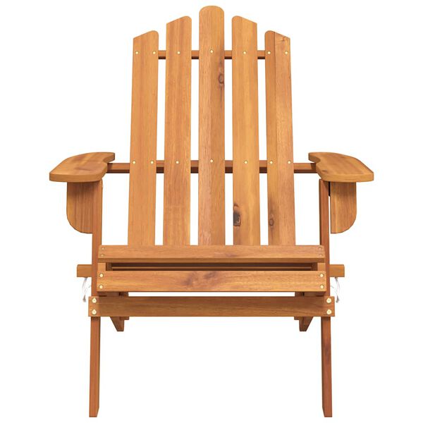 vidaXL Garden Chair Natural wood Solid Acacia wood Standard Foldable
