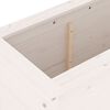 vidaXL Garden Raised Bed White Solid pine wood 47.0 x 15.7 x 30.7 in