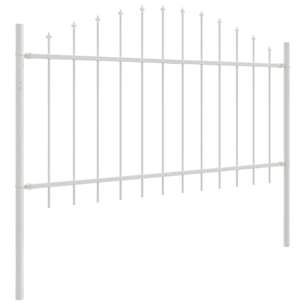 vidaXL Garden Fence White 510 x 100 cm