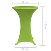 vidaXL Table Cover Set of 2 Apple Green 90% Polyester, 10% Elastane