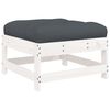 vidaXL Garden Lounge Set White, Anthracite