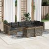 vidaXL Garden Sofa Set Grey