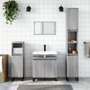 vidaXL Bathroom Cabinet Grey Sonoma 11.8x11.8x74.8" Engineered Wood