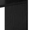 vidaXL Book Cabinet Black Oak 36.22 x 11.42 x 74.02 in Engineered Wood