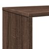 vidaXL Book Cabinet Brown Oak Engineered Wood 52.0 x 11.4 x 55.7 in