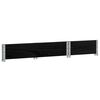 vidaXL Pallet Collar Black 39.4x19.7" Solid Wood Pine