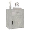 vidaXL Bedside Cabinet Concrete Grey Engineered wood Small