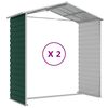 vidaXL Garden Shed Green Galvanized Steel 75.2 x 84.6 x 78.0 in