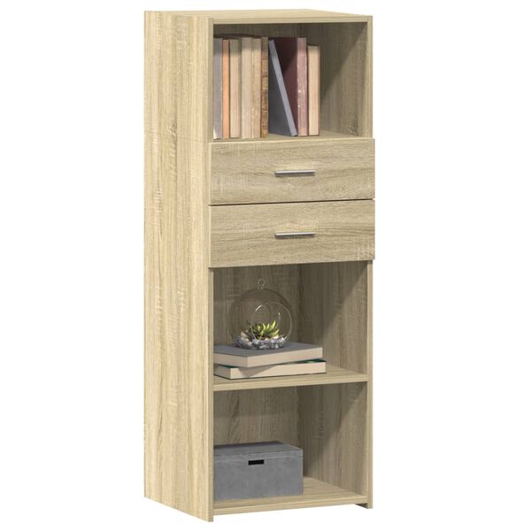 vidaXL Highboard Sonoma oak Engineered wood Tall Highboard Rectangular