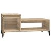 vidaXL Coffee Table Sonoma Oak Engineered wood, Metal Medium