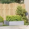 vidaXL Planter Natural Steel Galvanized Steel Large Decorative Inlays