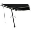vidaXL Freestanding Manual Retractable Awning 118.1"x98.4" Anthracite