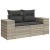 vidaXL Garden Sofa Set Light Grey