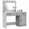 vidaXL Dressing Table 2 pcs Gray 40 x 41 x 75 cm Engineered wood
