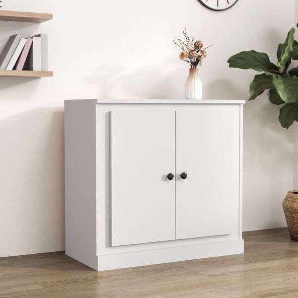 vidaXL Sideboard White Engineered wood Medium Sideboard Rectangular