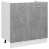 vidaXL Sink Bottom Cabinet Concrete grey Engineered wood Medium