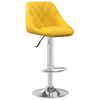 vidaXL Bar Stool Set of 2 Mustard yellow