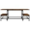 vidaXL Coffee Table Smoked oak Engineered wood, metal Medium