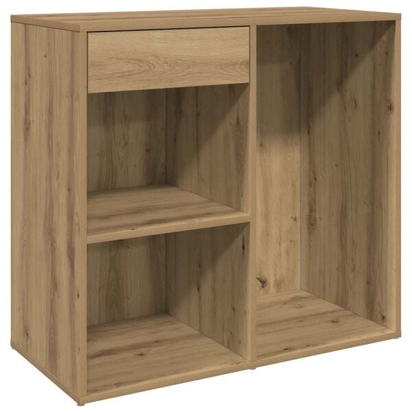 vidaXL Cosmetic Cabinet Artisan Oak Engineered Wood 31.5 x 15.7 x 29.5 in