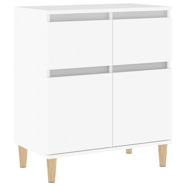 vidaXL Sideboard White Engineered wood Medium Sideboard Rectangular
