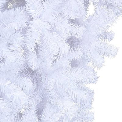 vidaXL Upside-down Artificial Christmas Tree with Stand White 5 ft