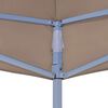 vidaXL Party Tent Roof 9.8'x9.8' Taupe 0.9 oz/ft²