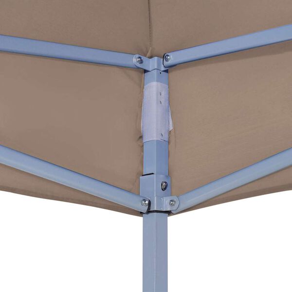 vidaXL Party Tent Roof 9.8'x9.8' Taupe 0.9 oz/ft²