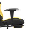 vidaXL Gaming Chair Black and Yellow