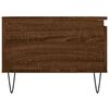 vidaXL Coffee Table Brown Oak Engineered Wood, Metal Medium Coffee Table