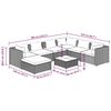 vidaXL Garden Lounge Set Grey with Anthracite Cushions