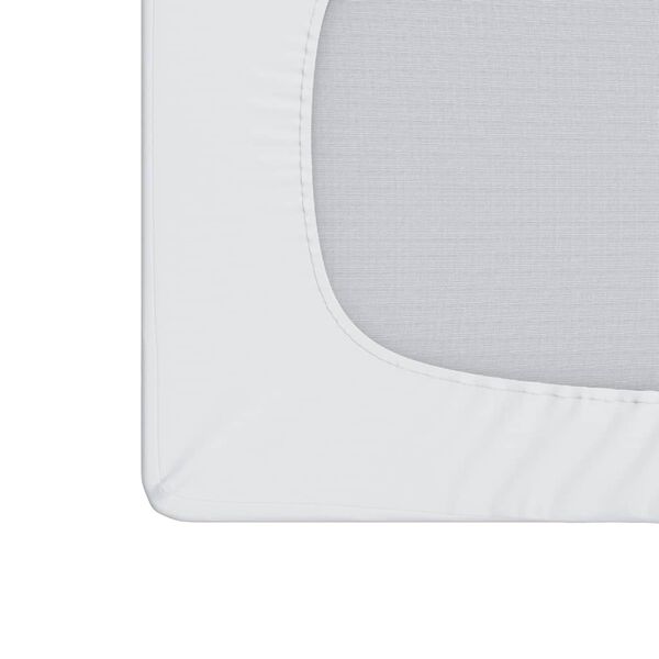 vidaXL Mattress Protector White Polyester with TPU backing 39.4x86.6 in