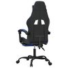vidaXL Gaming Chair Black and Blue Faux leather, metal, plywood, foam