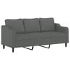 vidaXL Sofa Set Dark Grey Polyester, Metal, Textilene, Plywood Large