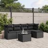 vidaXL Garden Sofa Set Black