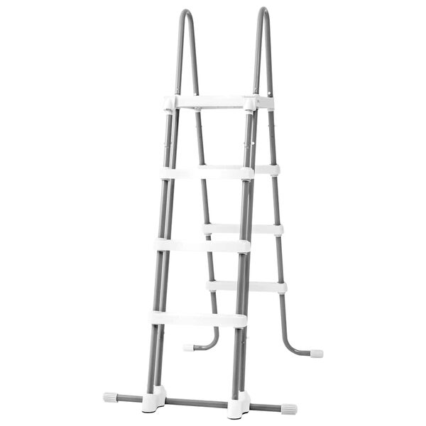 INTEX Pool Ladder Grey Coated steel frame & Hi-impact composite steps