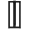 vidaXL Bar Table Leg Black Powder-coated steel Standard